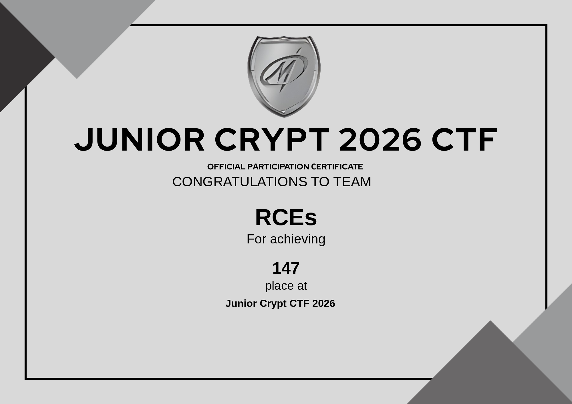 RCEs