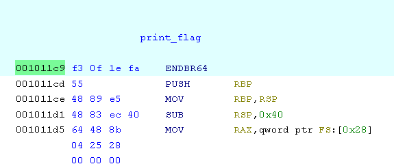 print_flag() 地址